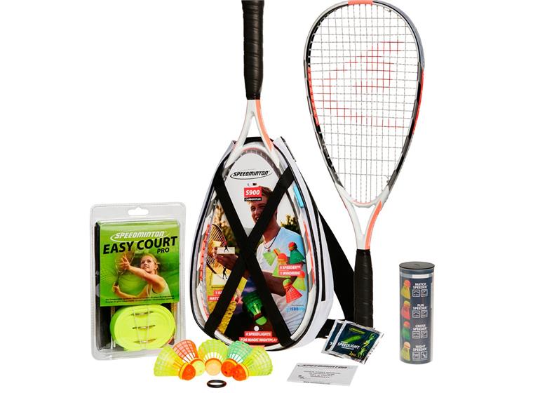 Speedminton® S900 Set 2 rack | 5 bollar| Easy Court Pro| Väska